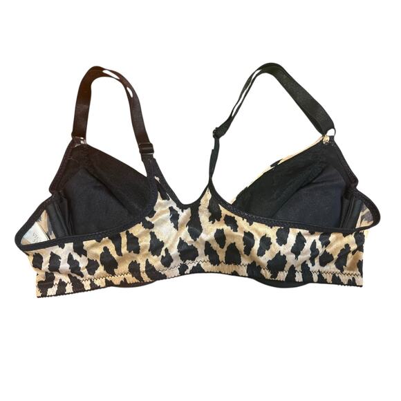 Vintage Victorias Secret Cheetah velour Bra 34B - Picture 6 of 6